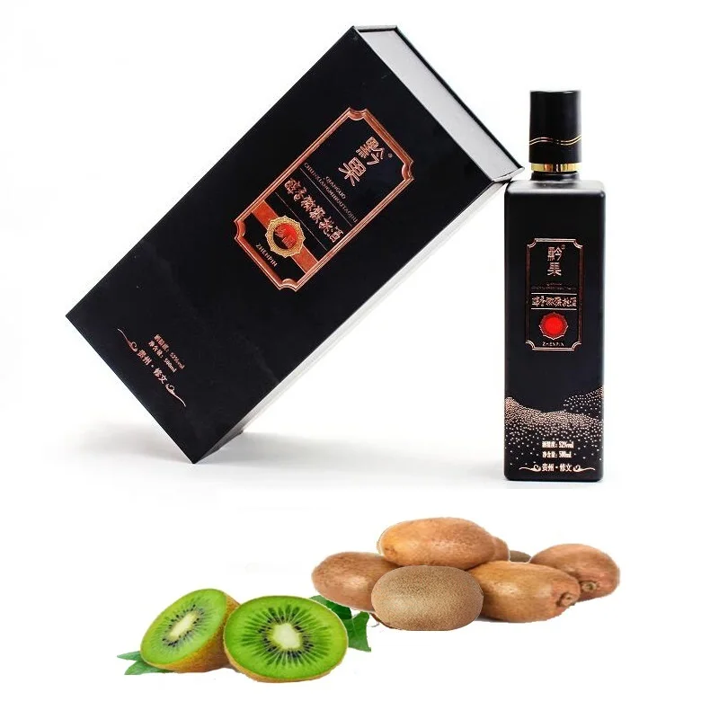 
Drink kiwi fruit wine in bulk 500ml/ bottle kiwi skin care green juice drink 
