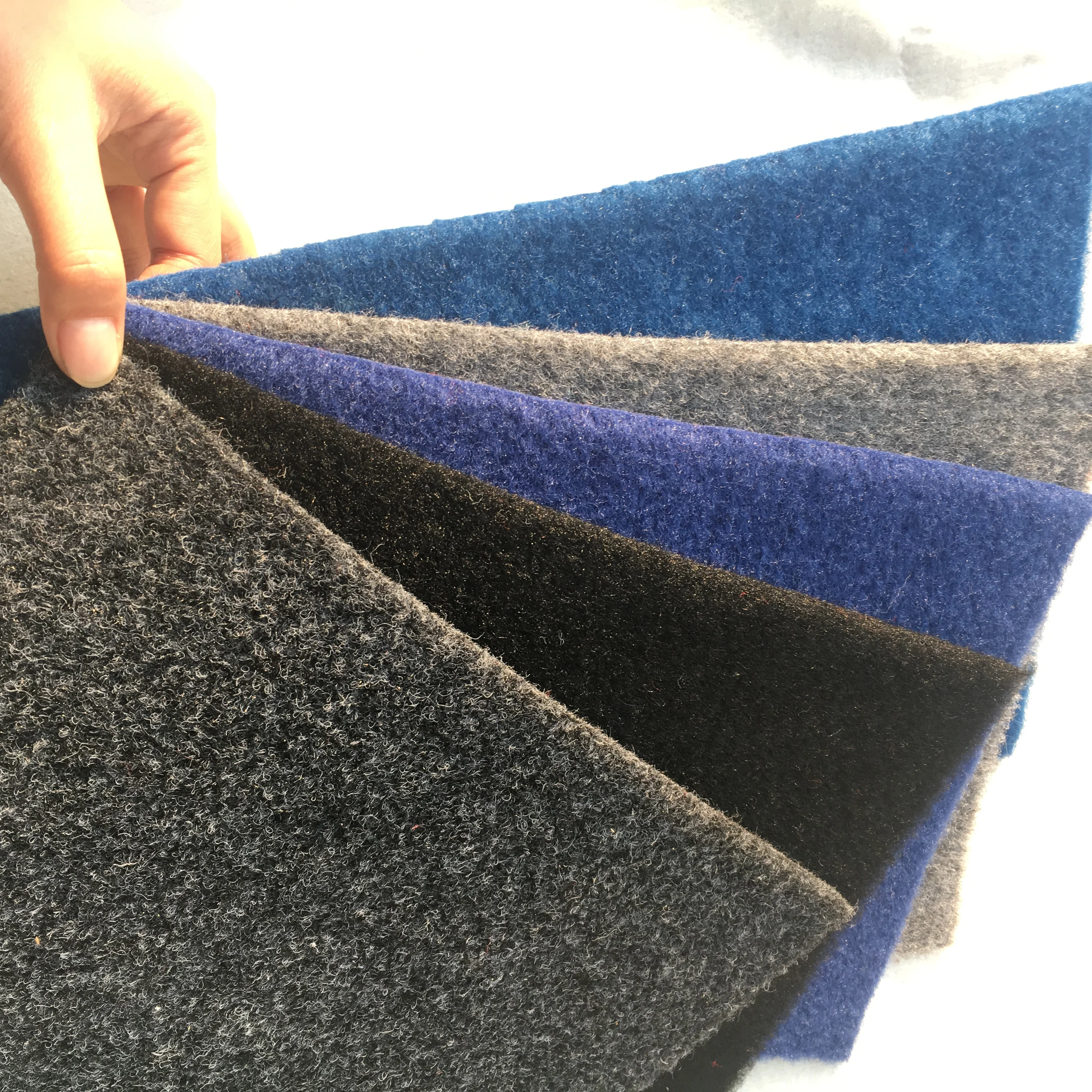 High quality blue red velour carpet exhibition expo wedding carpet