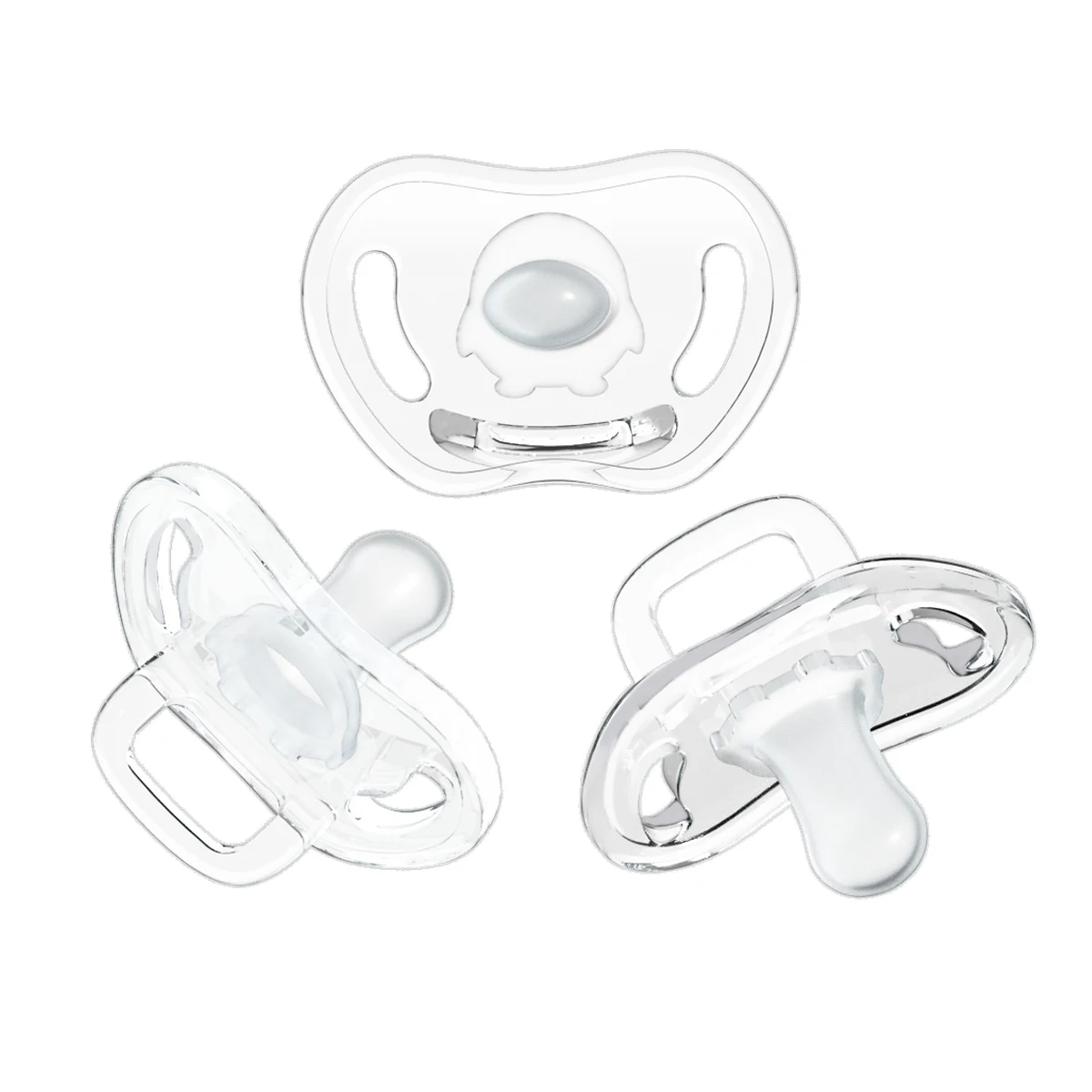 Newly Released penguin Silicone Baby Pacifier Latex-Free Material for 0-12 Months and 2-4 Years