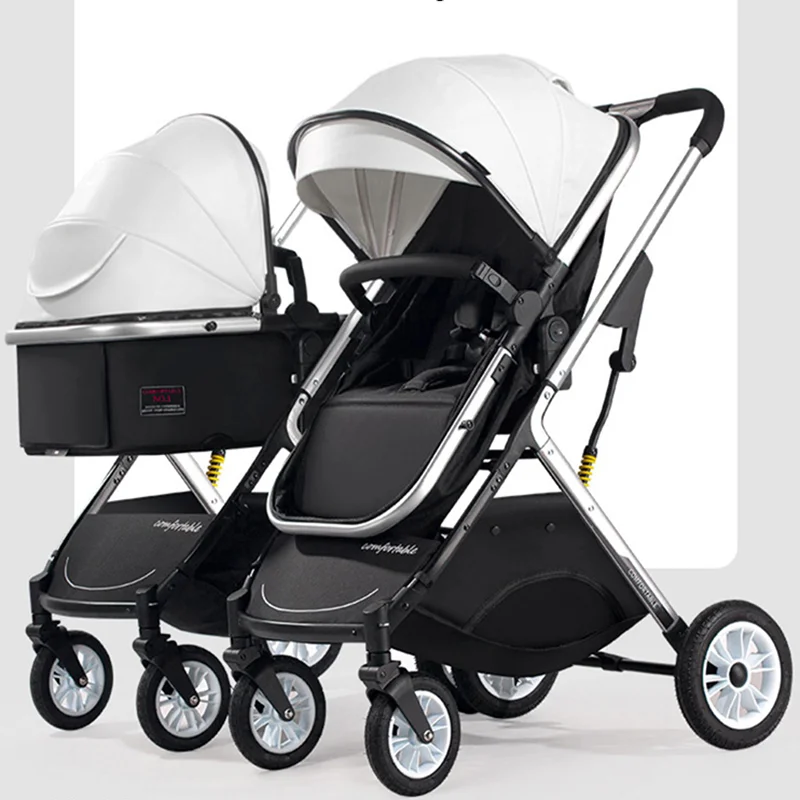2023 Luxury stroller for baby, Quick Unfoldingtwins baby stroller, One Second Folding stroller for twins baby