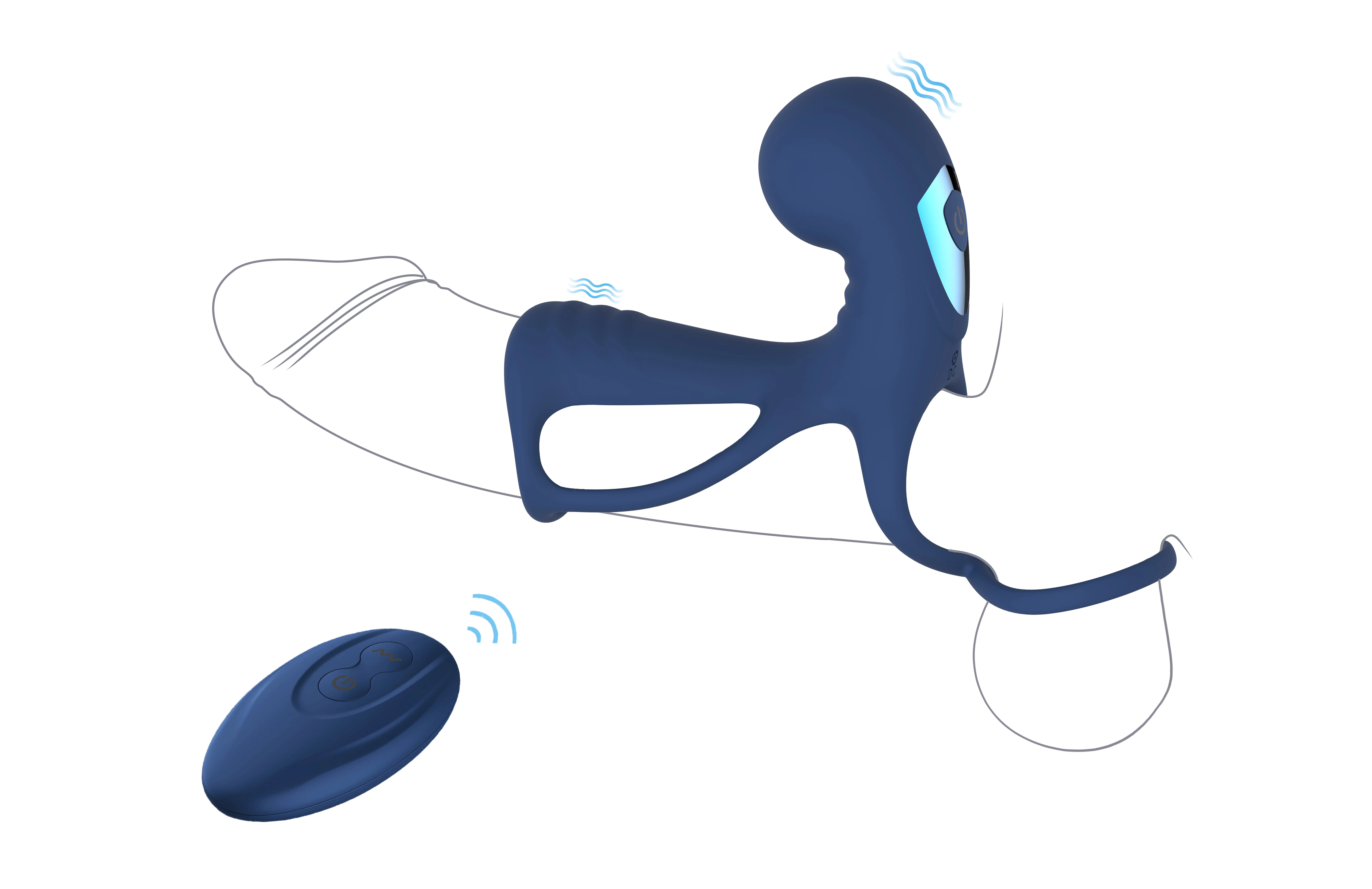 Penis Enlarger Condom Times Thick Sleeve Cock Ring Vibrator Men Sex Products