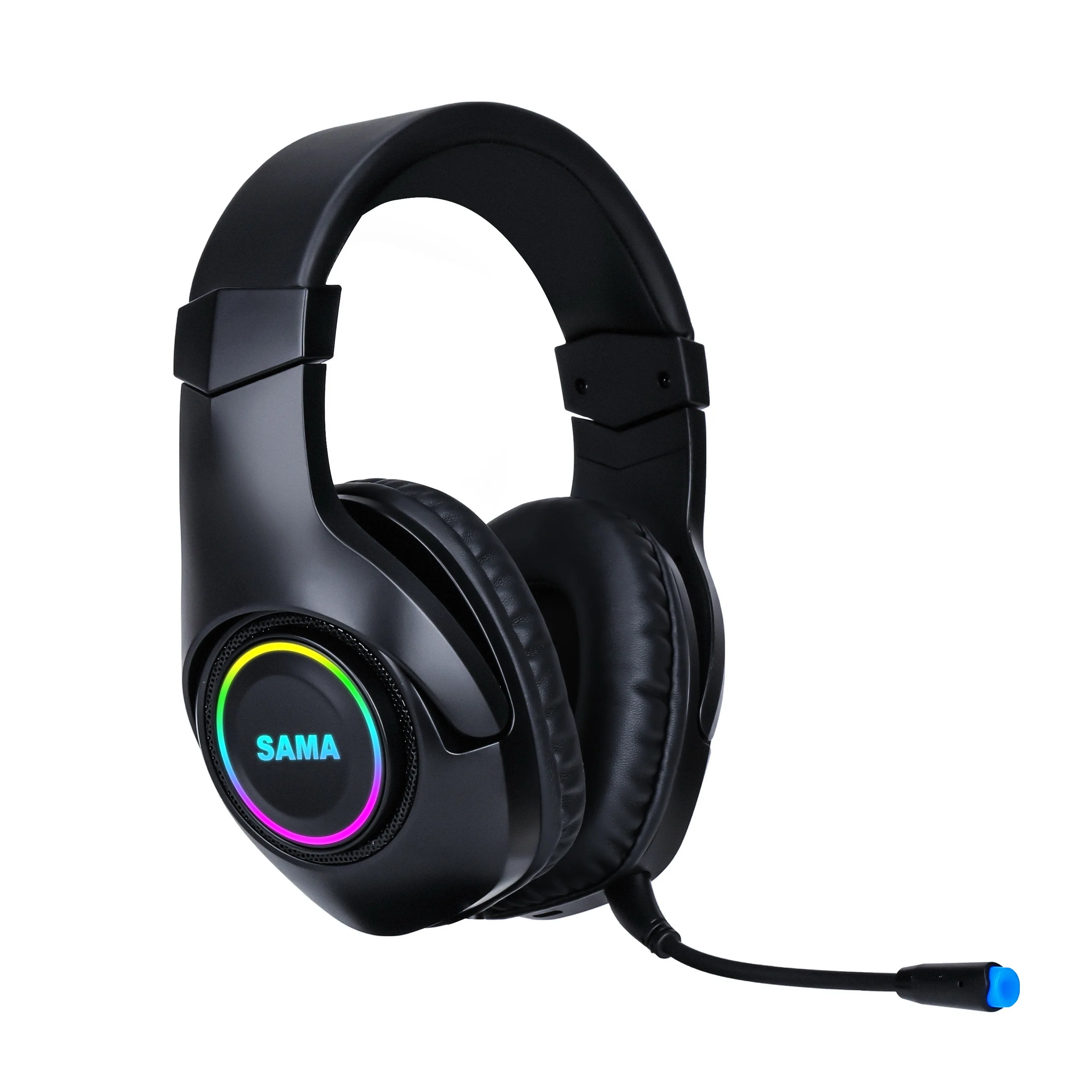 SAMA RGB Gaming Headset Wholesale Wireless Headset Headphones OEM Headphone with Microphone