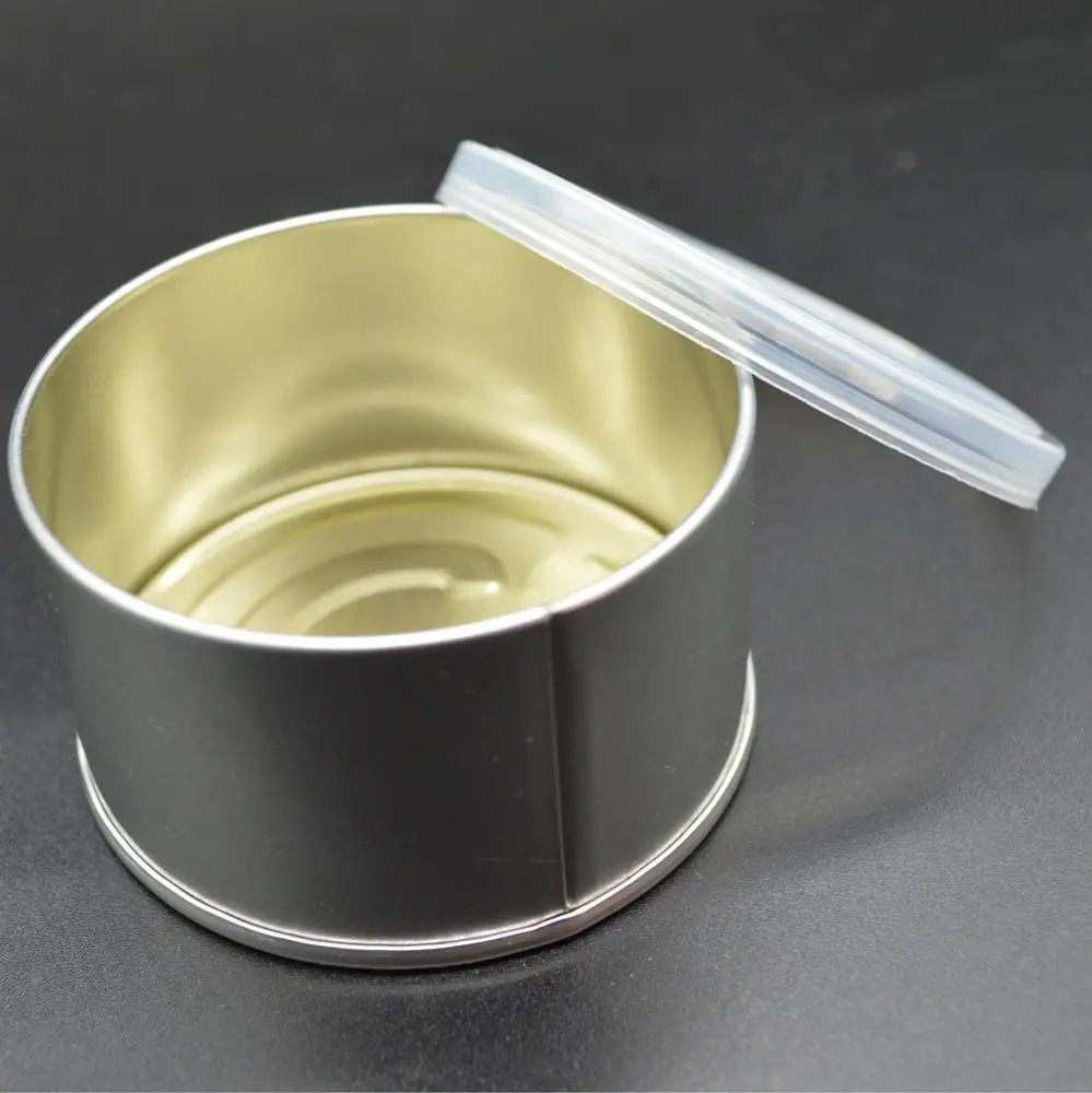 
Round 100ml Newest High Quality 3.5g Empty Weed Herb Tin Can Cans Packaging 