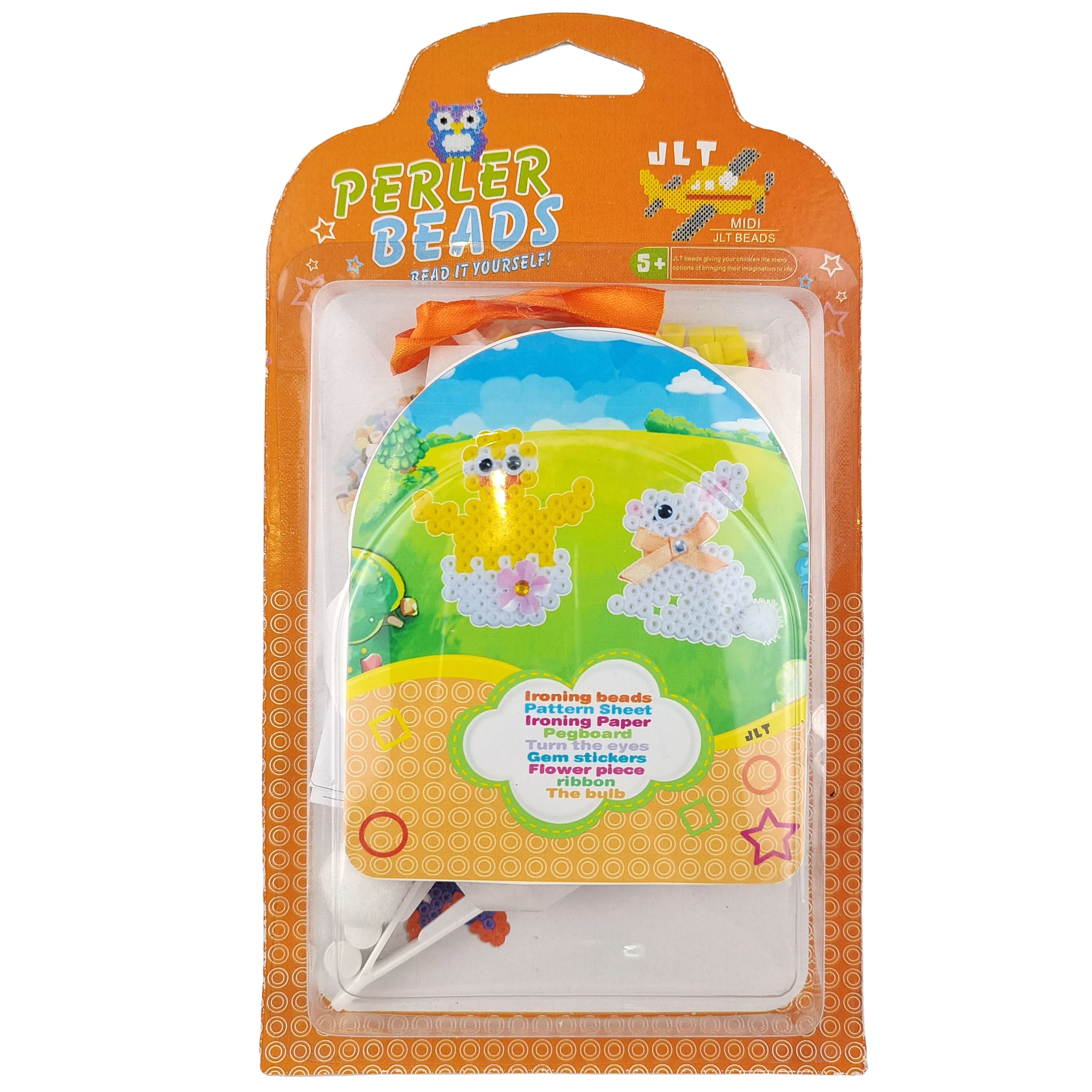 Customization Wholesale DIY Learning Bead Easter Chick  Bunny  Spell Melty Beads Kit