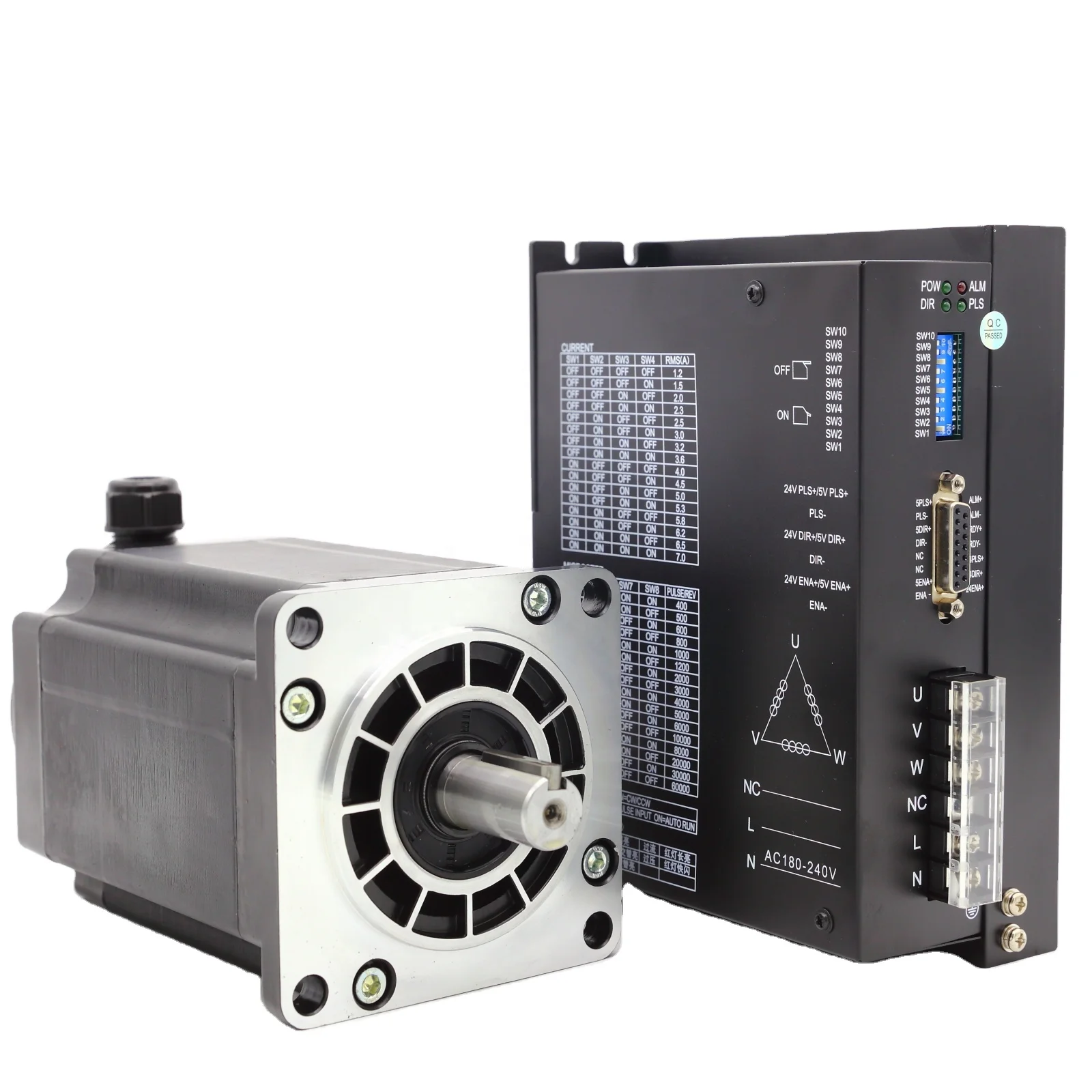 110BYG High torque 16Nm Nema43  3 phase stepper motor  CNC step motor MiGE stepper motor driver kit