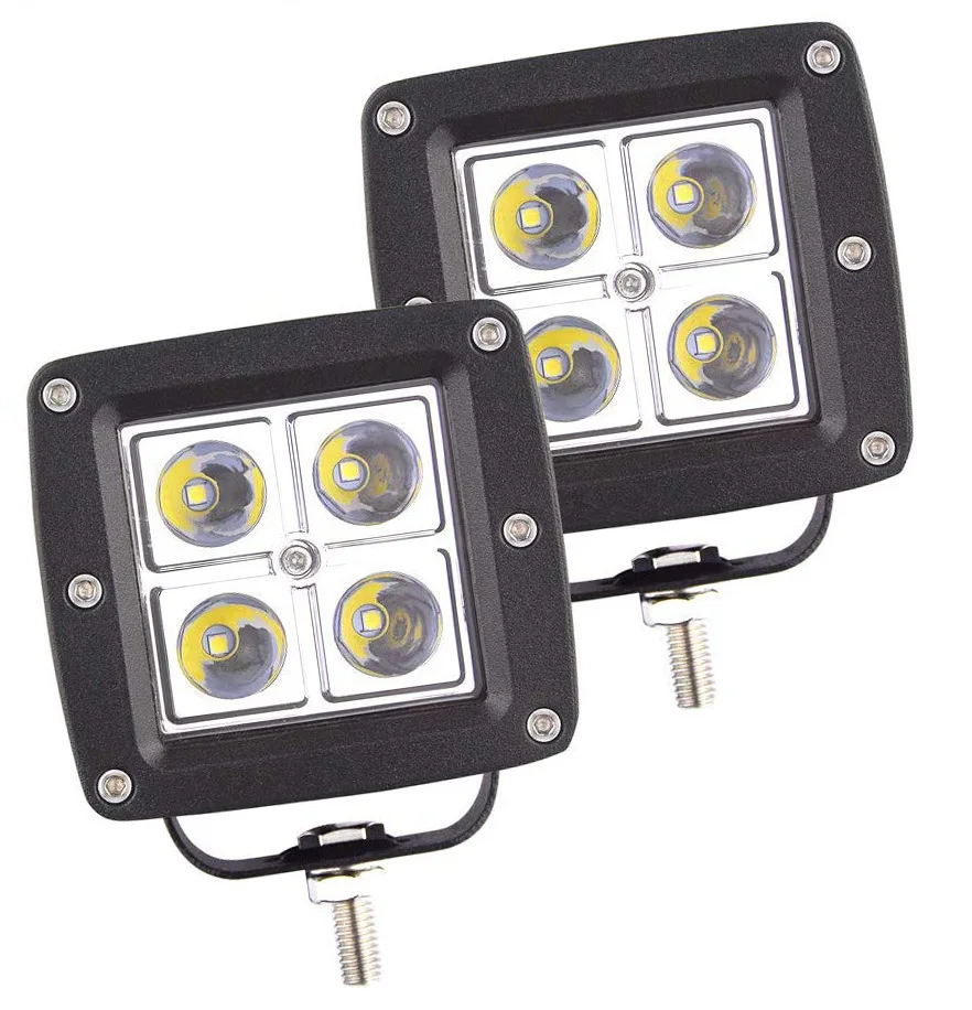 3 inch 3x3 cheap china auto lighting 12w fog truck light wholesale led work light for SUV cars
