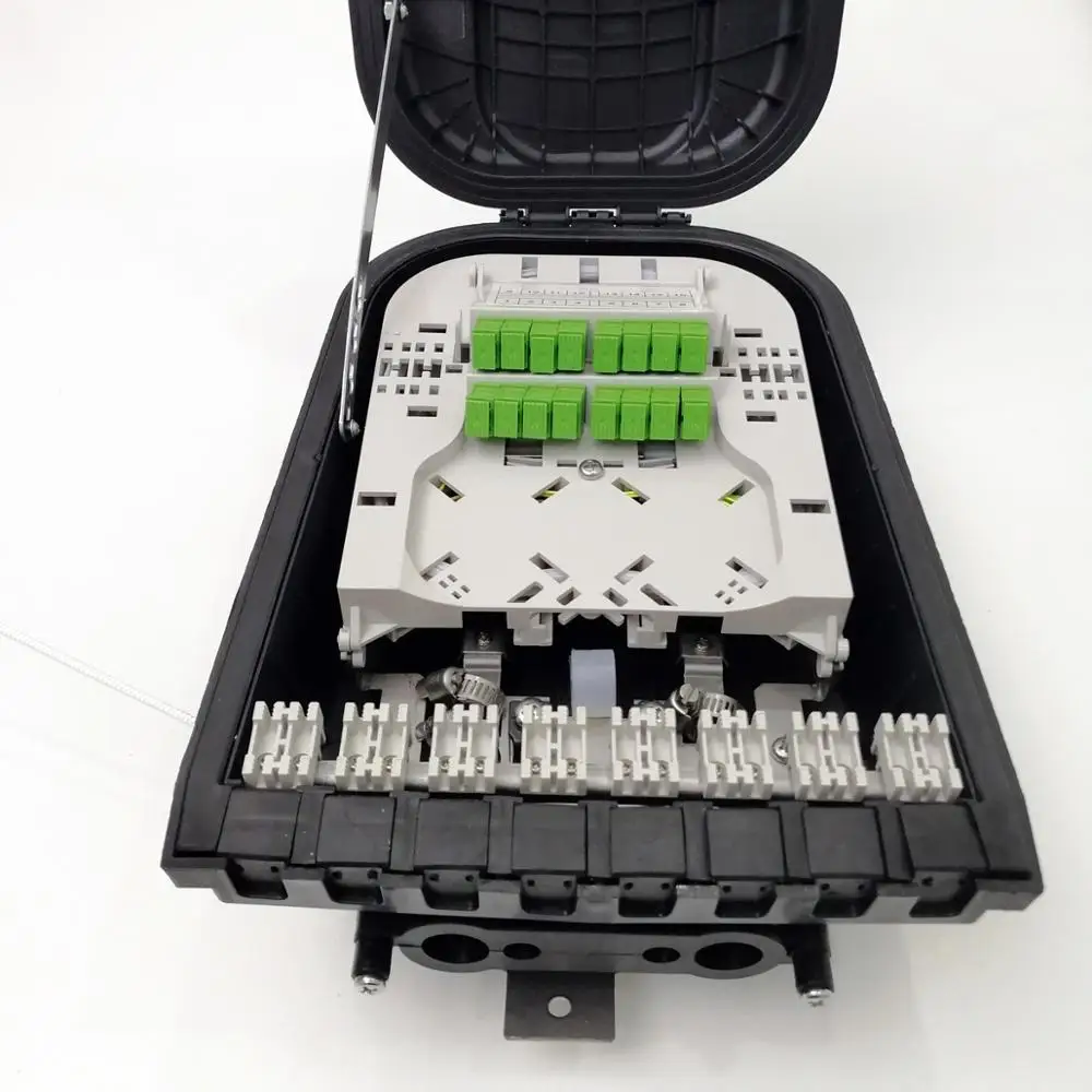 FTTH FTTB Outdoor IP65 wall or pole mounted 16 port optical fiber distribution box fiber access terminal box