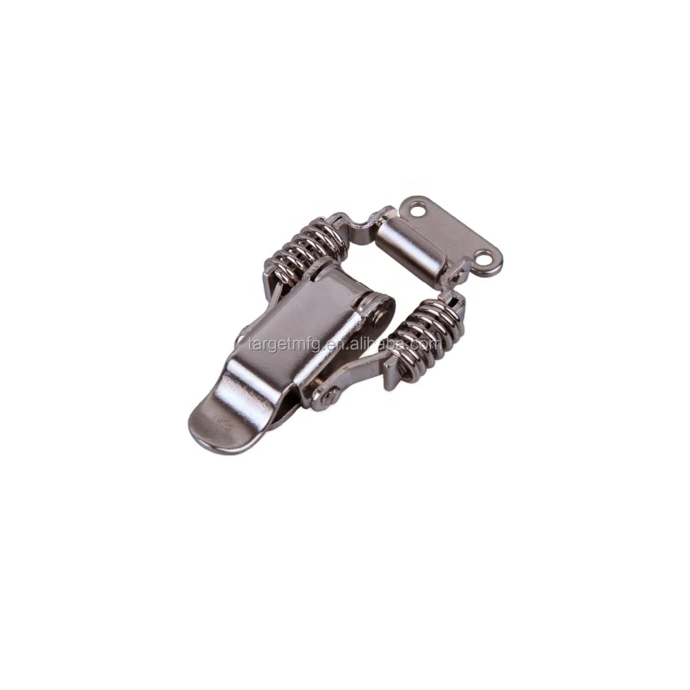 stainless steel spring Claw Latch with Safety Catch,spring loaded draw latch,spring loaded toggle latch