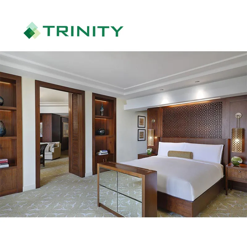 TRINITY Custom 5 star dubai used hotel bed room furniture with luxury classic design