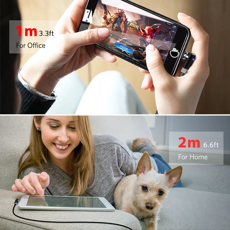 
Magnetic Cable Charger for Android Iphone Fast Charging Magnet Charge Wire Cord Data Adapter Converter Cabo 1M Type C Micro Usb 