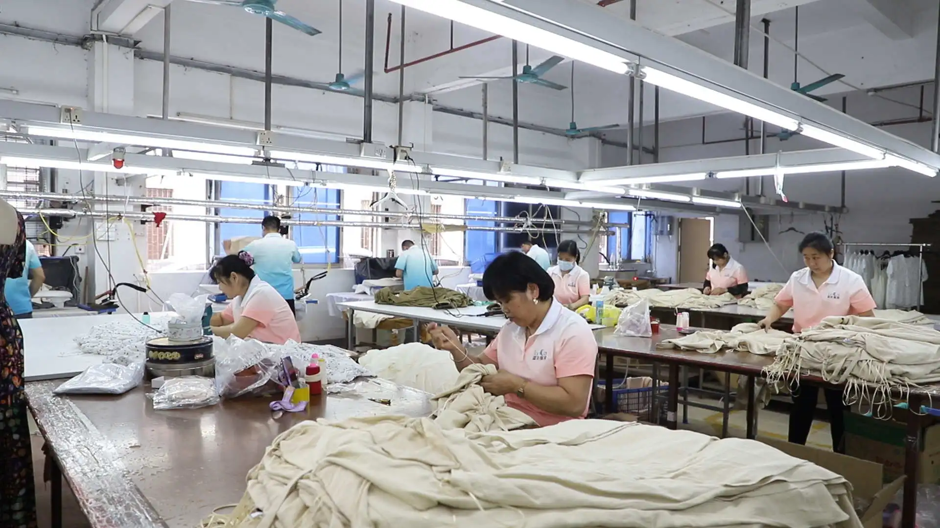 Lancai Women Dress Blouse Pants Apparel Design Services Clothing Custom Manufacture Factory