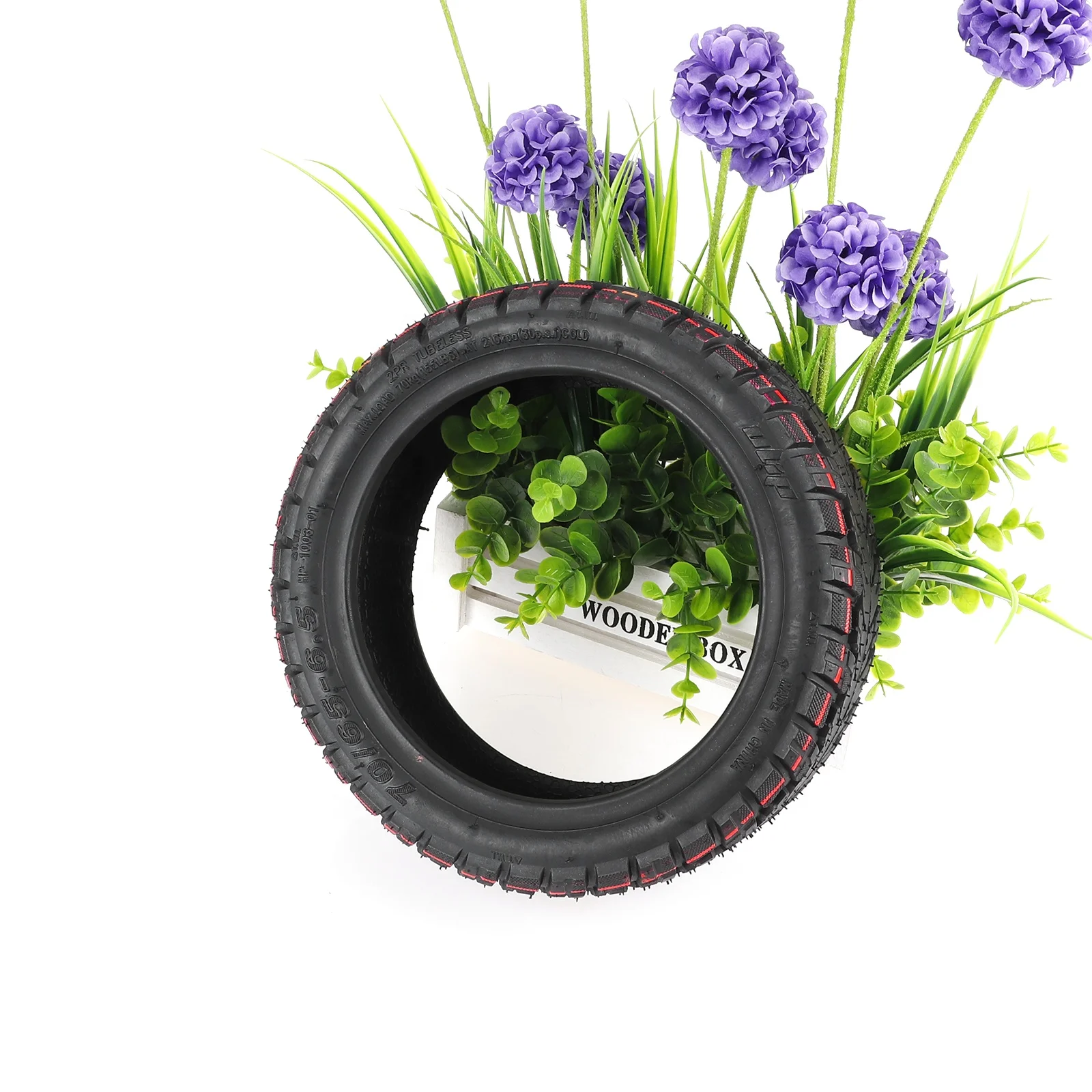 Ulip 70/65-6.5 Off-road Tubeless Tire With Valve 10 Inch Tires for Ninebot Mini Pro Electric Balance Scooter Skateboard Tyre