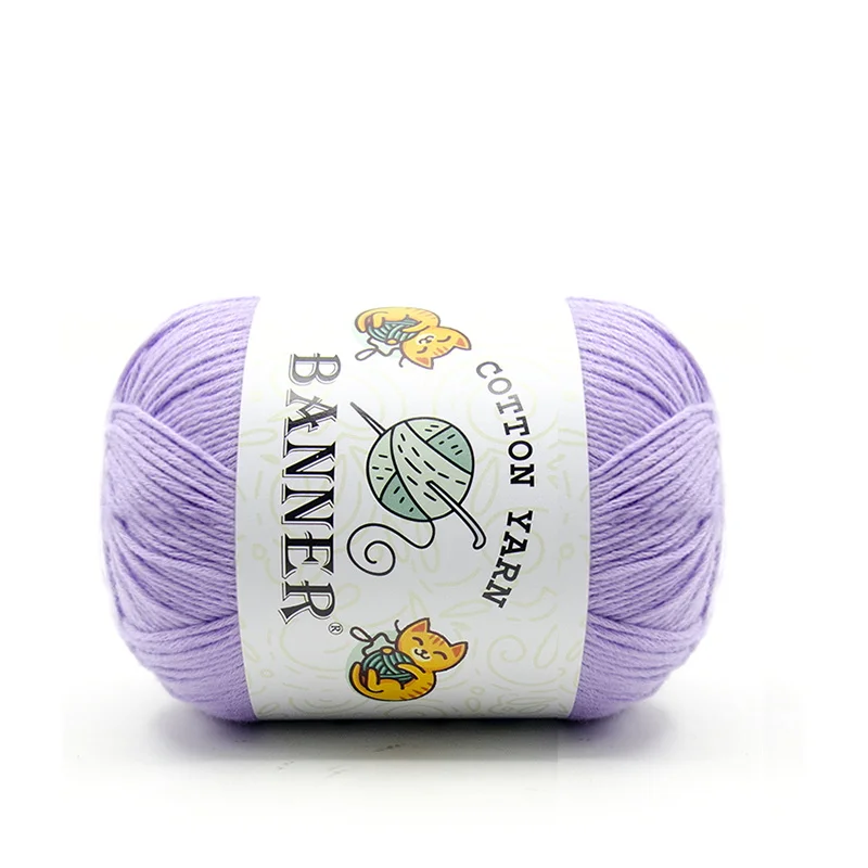 Dyed  Crochet Yarn 100% Cotton Yarn Hand Knitting 8PLY