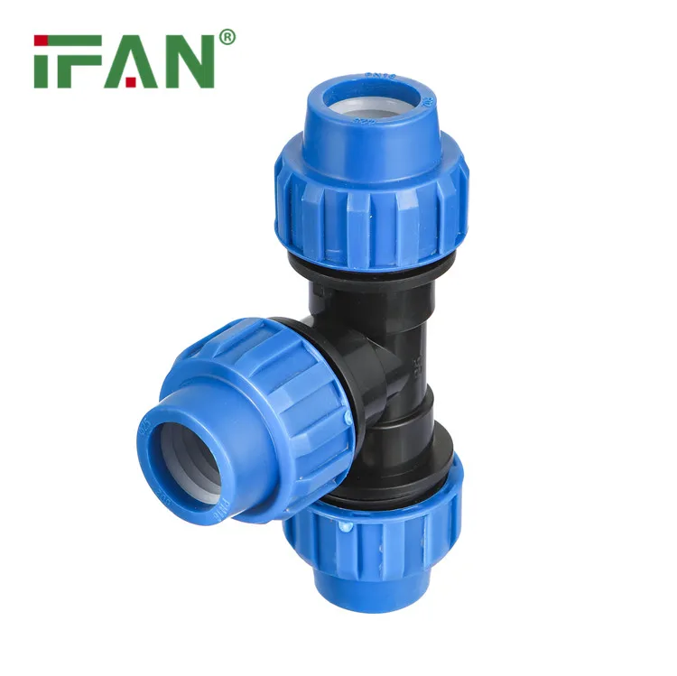IFAN хорошая цена PE Трубопроводные фитинги Тройник PP компрессионные PE100 HDPE