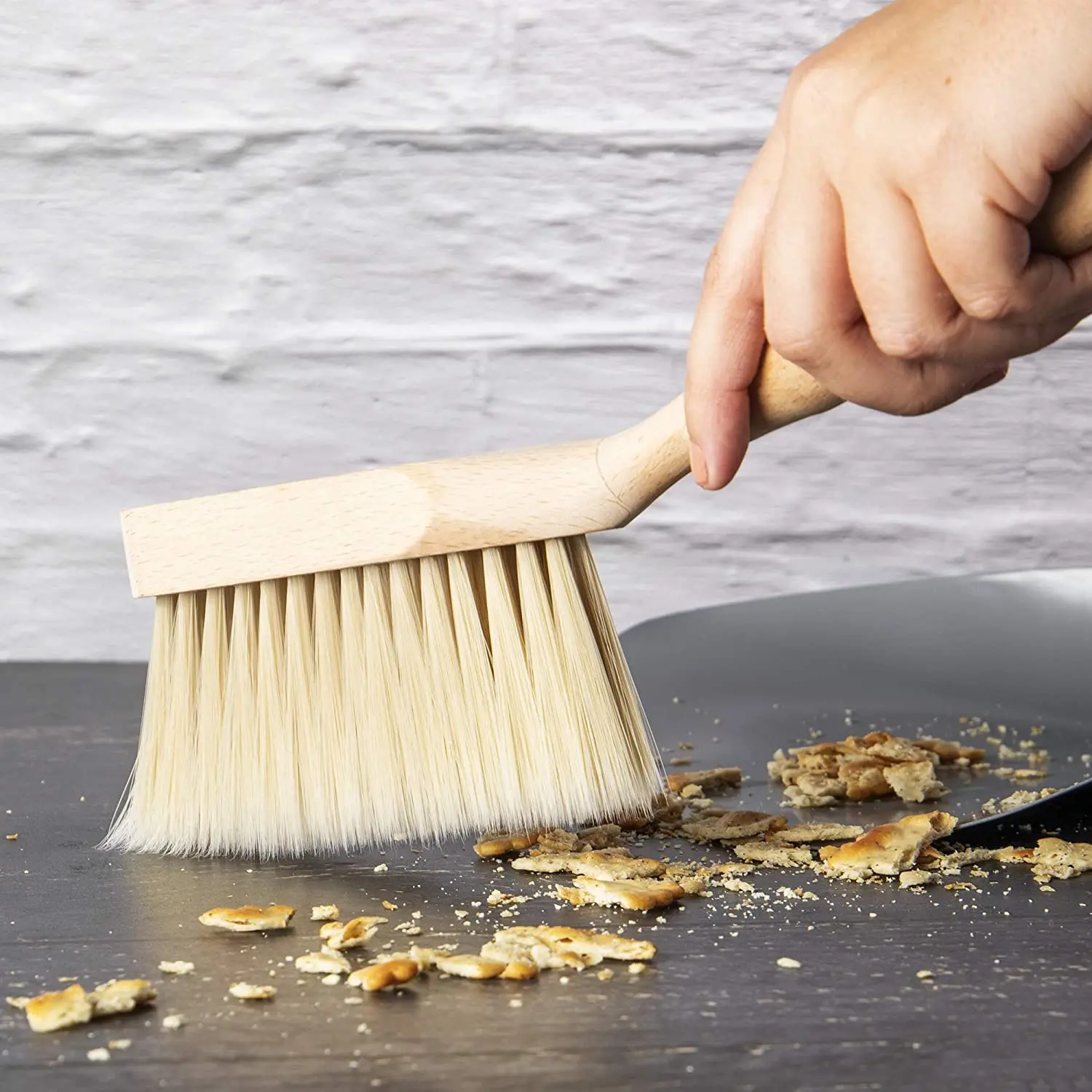 traditional dustpan and brush set crumb sweeper vintage home kitchen accessories