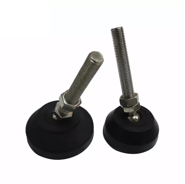Indoor furniture feet 30mm adjustable bullet rubber silicone rubber feet for wholesale