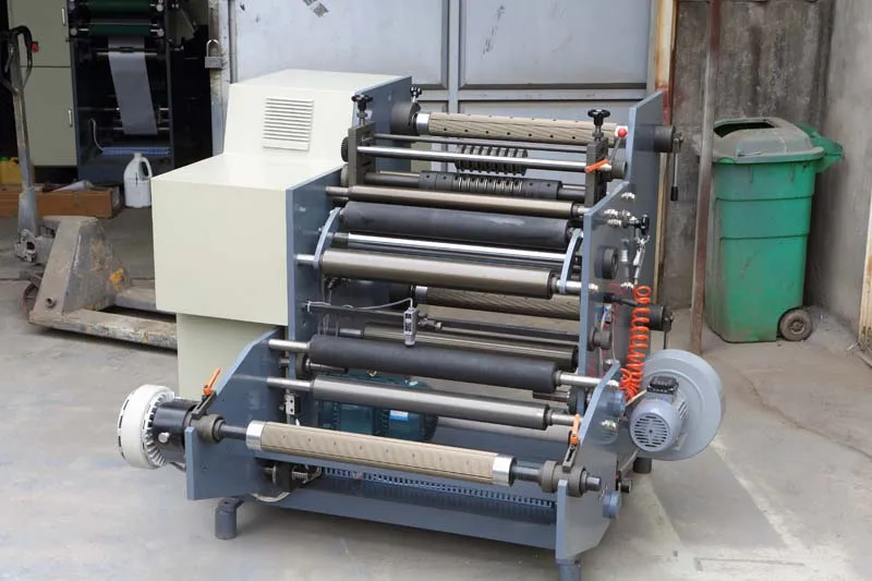 
HJFQ--500A auto tension control adhesive label paper sticker slitting and rewinding machine 