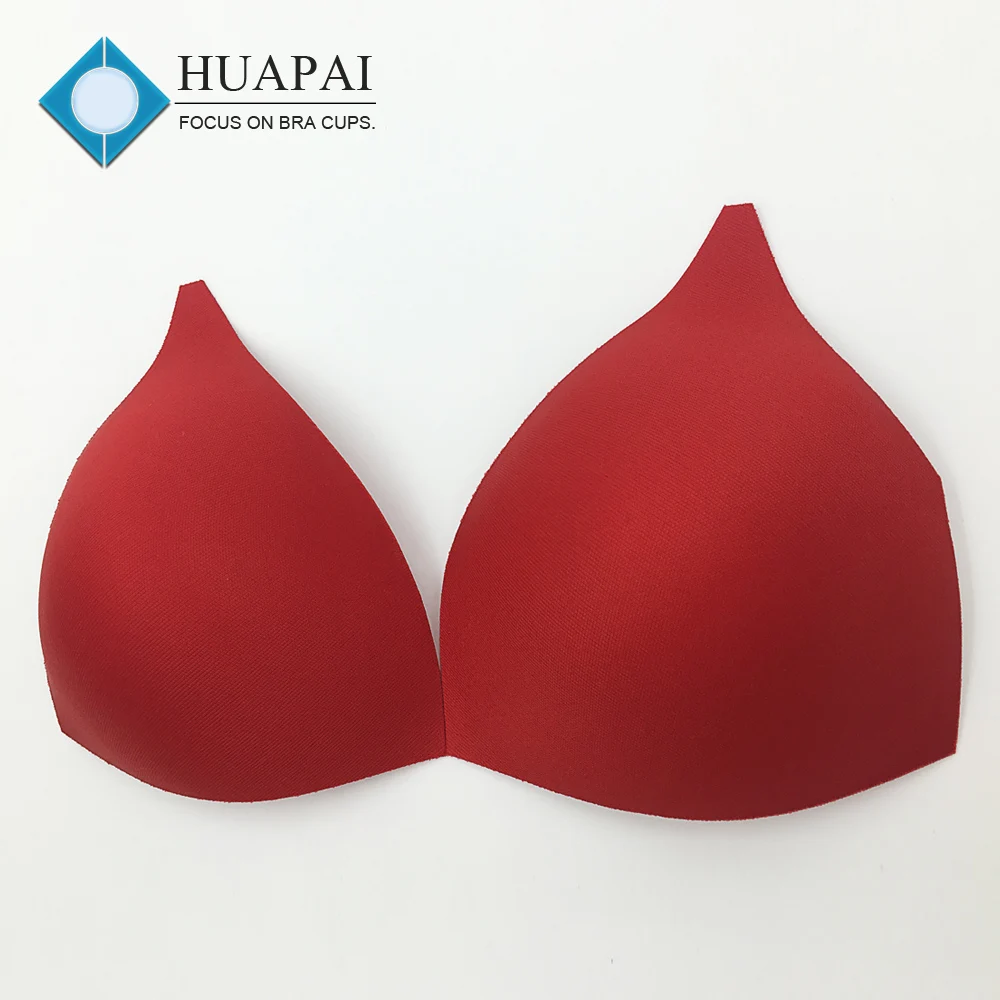 Popular triangle shape molded foam bra cup sexy bikini pad