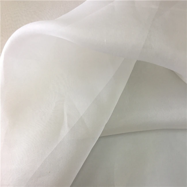 Organic Attractive Organza Silk Fabric with Ahimsa Silk Organza Fabric 100% Mulberry