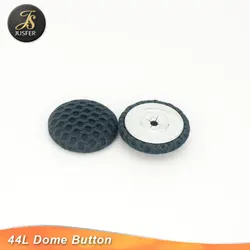 Metal dome fabric wrapped button with studs for bag
