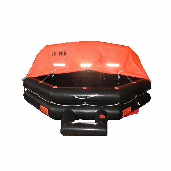 Factory SOLAS 6 person lifesaving rescue Self-Inflatable marine offshore ocean sailboat Life Rafts