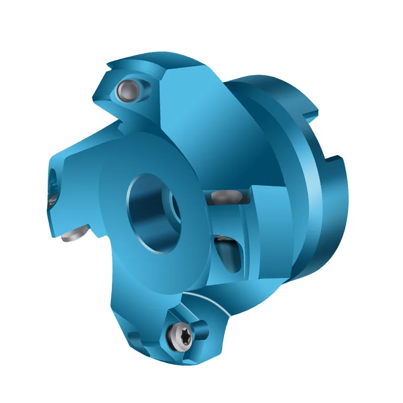 KM12 high-gloss aluminum cutter head 45 degrees SEKT1204 lightweight aluminum alloy face milling cutter head