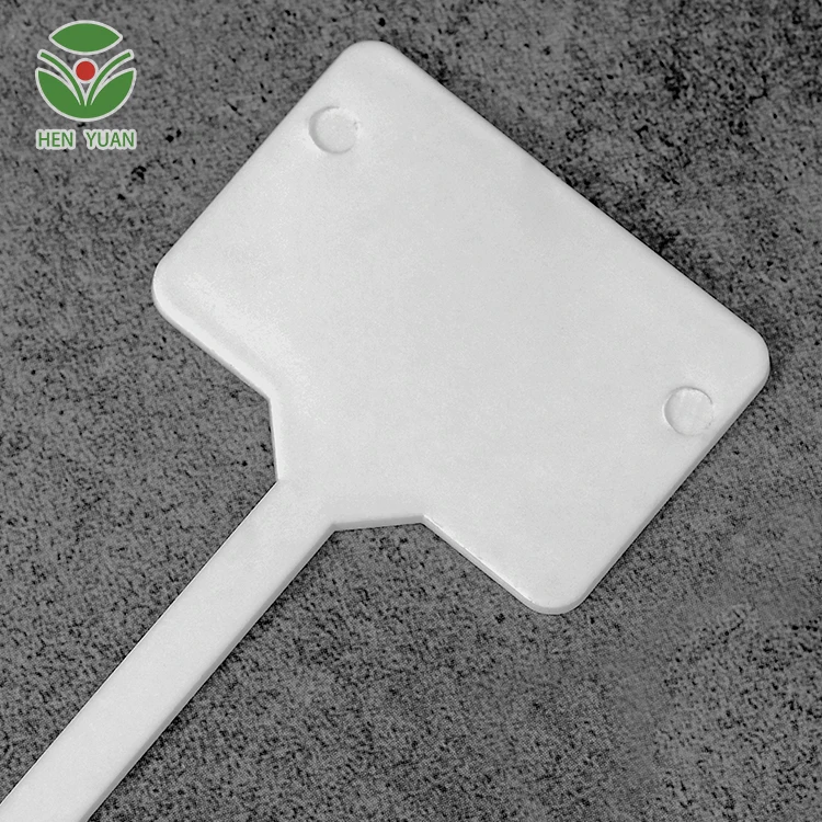 Plastic Garden Plant Pot Markers Stake Tags Yard Nursery Seed Label Garden Work Garden Accessories Support All-season White