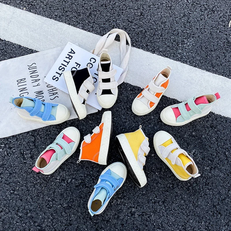 Spring Children Canvas Shoes Boy Sneakers Autumn Fashion Kids Shoes Casual Girls Flat Sports Running Shoes Student