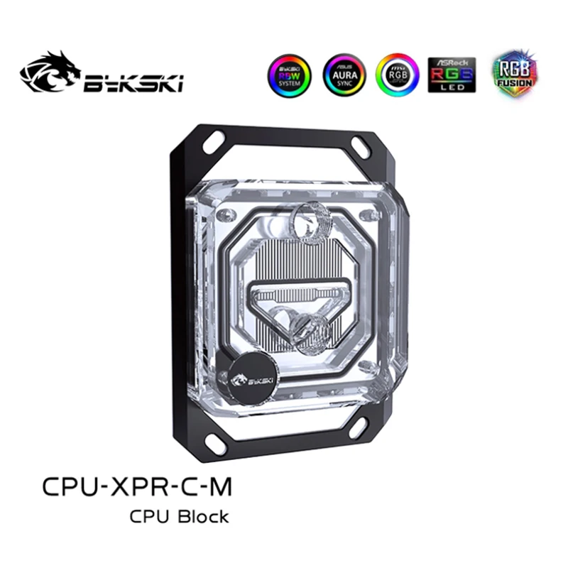 Bykski CPU Water Block For INTEL LGA115X 2011 /AMD AM4 AM3 Ryzen 3/5/7 X470 X570,CPU Water Cooling Cooler 5V/12V CPU-XPR-C-I/M