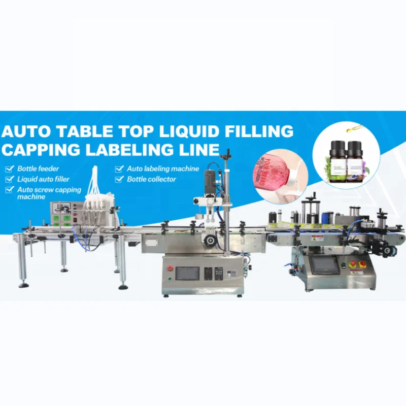 Automatic Desktop Cnc Peristaltic Pump Liquid Oil Filling Machine With Conveyor For Perfume Filling Machine Water Filler