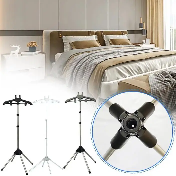 Handheld Ironing Machine Bracket Telescopic Folding Vertical Fabric Hanging And Ironing Machine Hanger Folding Clothes Hanger