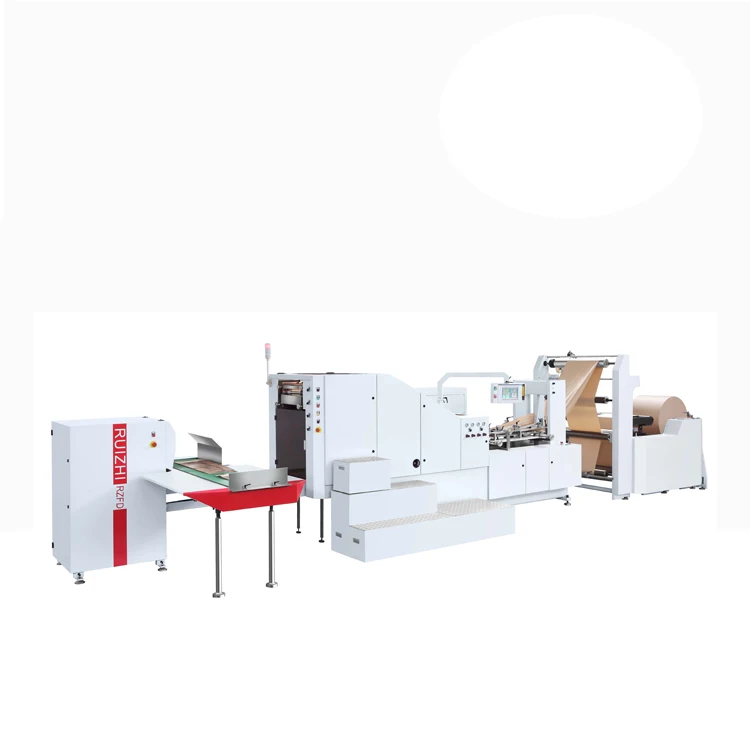 RZFD-190 Grocery Paper Bag Making Machine, Machine Made Paper Bag