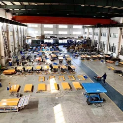 Hot 10 ton Electric Scissor Stationary Lift Platform for Warehouse Cargo Fixed hydraulic mini Three scissor lift platform table