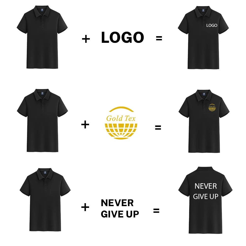 Golf Polo Shirt Custom Logo Printed Plain Cotton Sublimation Mens Blank Election Golf Polo Shirt for Men