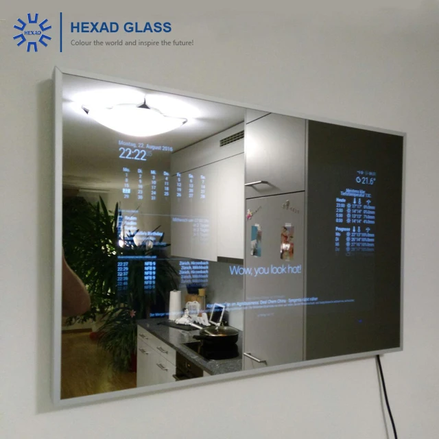HEXAD- Waterproof Anti-fog Bath Wall Smart Electronic LED MAGIC MIRROR for Bathroom/mall/clothing Shop/ Hotel/airport