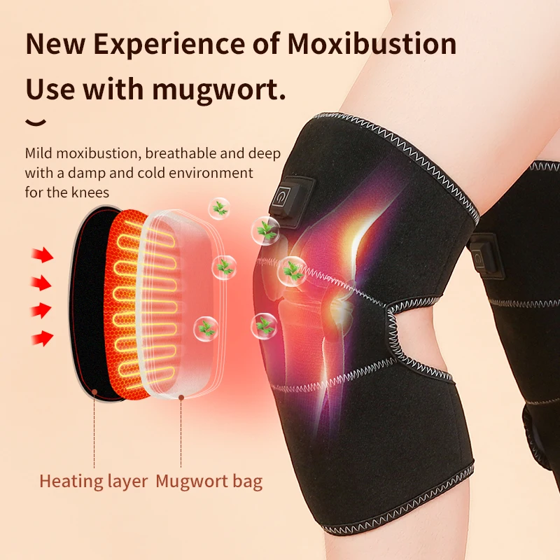 2023 Wholesale Vibration Electric Heating Knee Massager Knee Heating Knee Massage For Arthritis Pain Relief