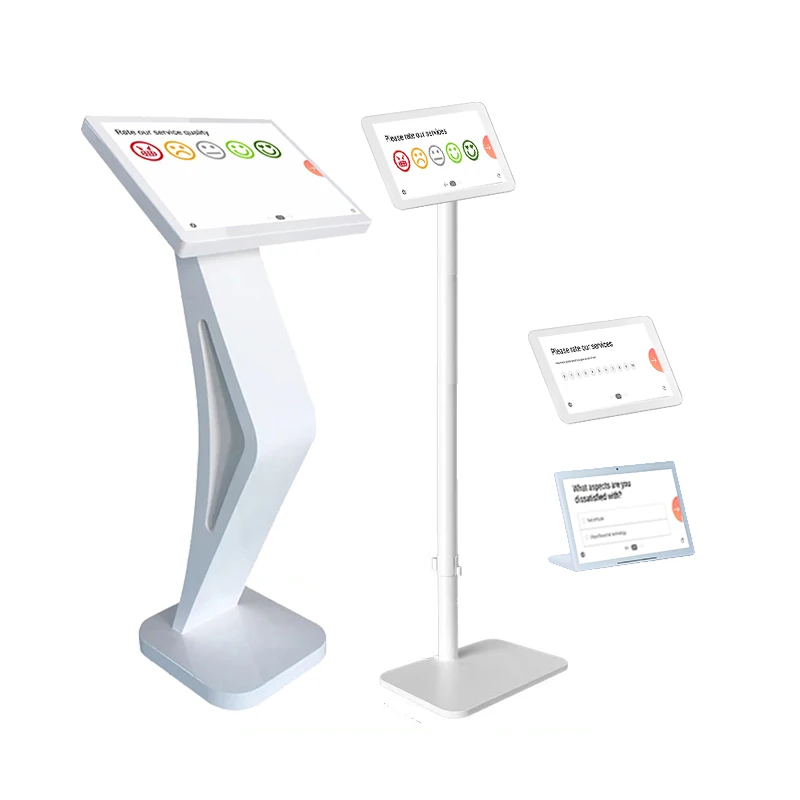 Android Customer Feedback Management System desktop All in One Touch Service Rating Terminal real time customer feedback