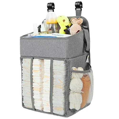 Подвесной органайзер для детской на заказ, регулируемый складной органайзер для кроватки, полиэфирные подгузники, подвесной Органайзер