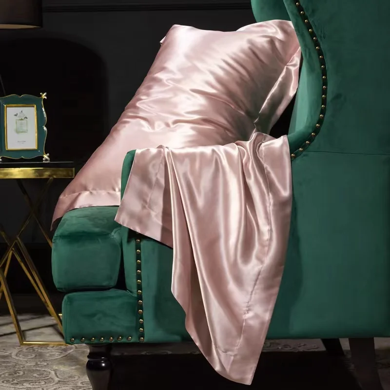 Wholesale anti-bacteria hometexile fabric like silk soft soild luxury silk bambo fabric pillowcase