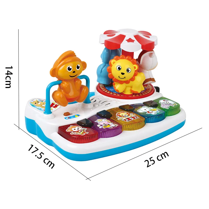 FiveStar Piano Toy Light Up Music Baby Toys for Early Learning Educational Keyboard Infant Gift for Boys Girls Kids