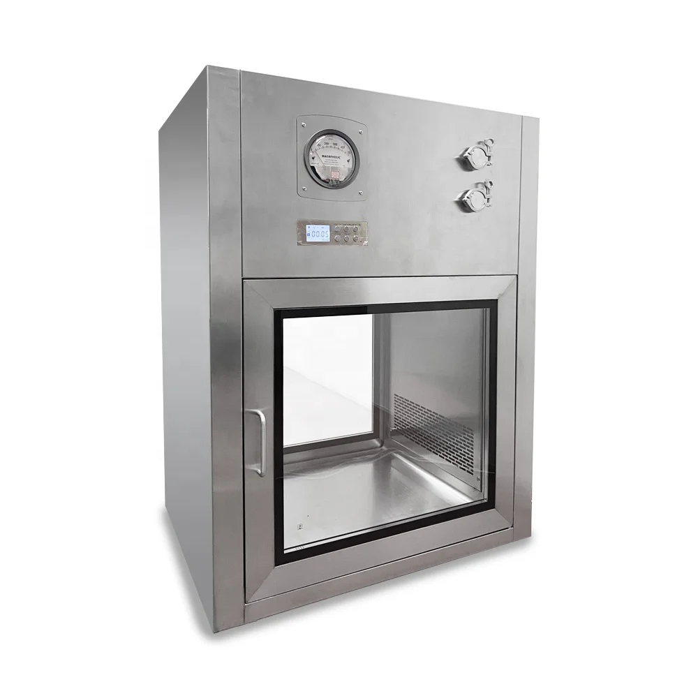 Индивидуальная нержавеющая сталь статическая воздушная душевая Проходная коробка интерлокировка трансмиссионного окна для чистых помещений новое состояние