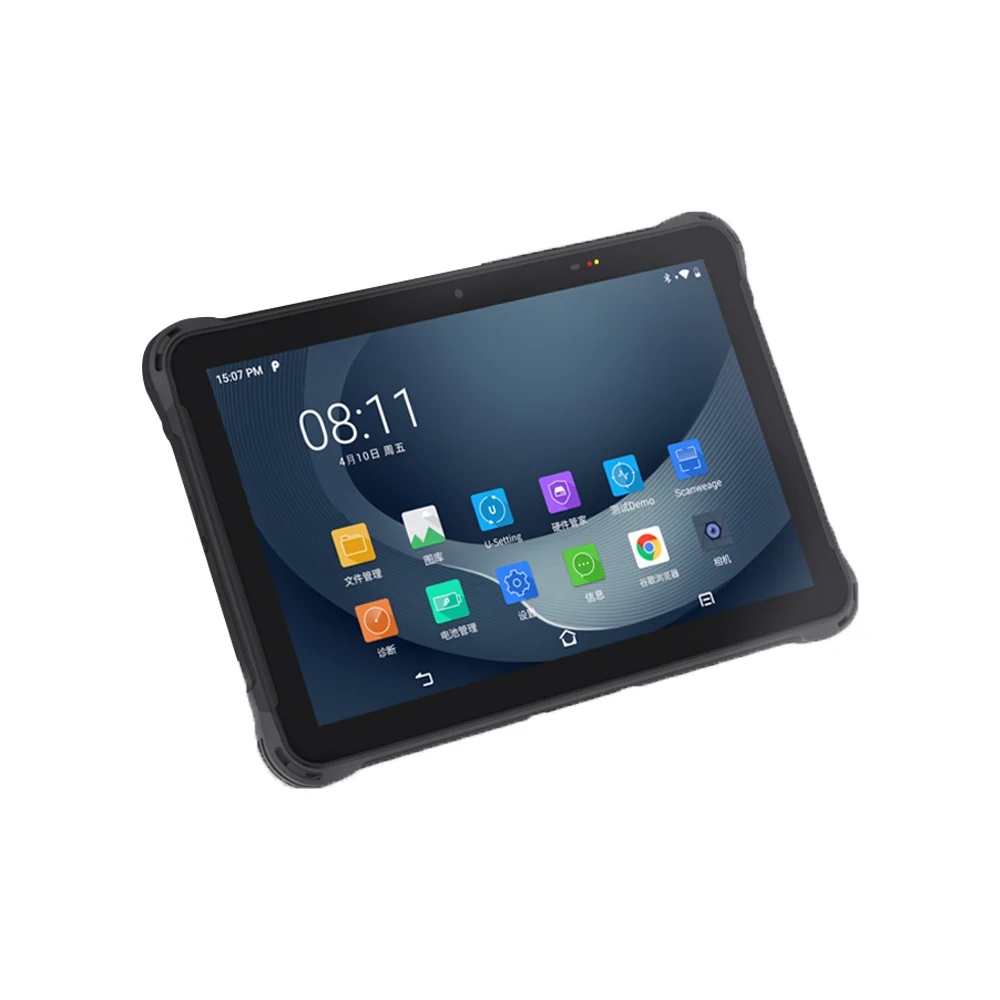 10.1 inch rugged android tablet octa core wifi vehicle mount nfc reader industrial barcode scanner
