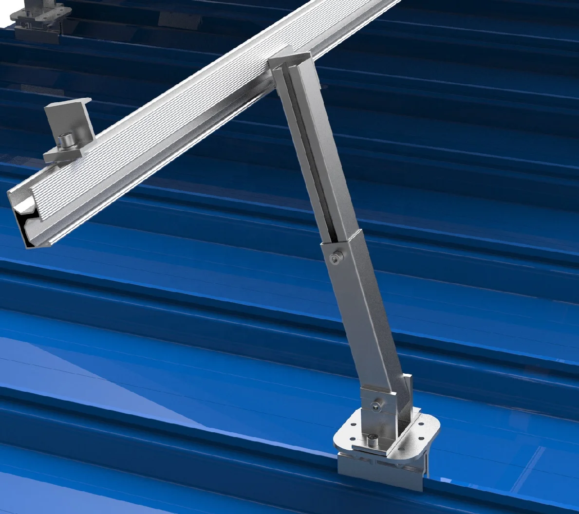 Adjustable Base Solar Mounting System Solar Panel Roof Structure for Home Rooftop Solar Carport Panel Mounting