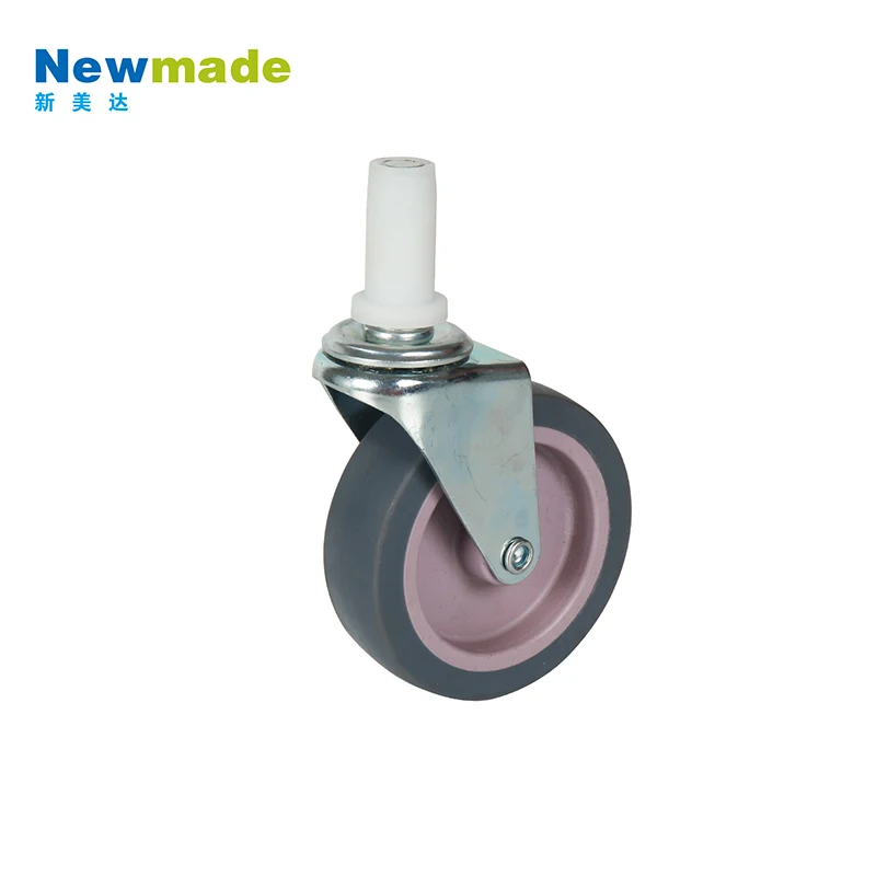 Customized commercial multi-purpose plastic down press wringer double bucket cleaning trolley