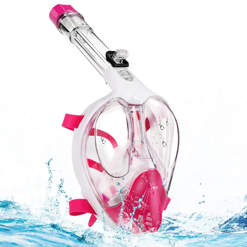 DOVOD popular new selected 180 degree panoramic view free breathing foldable full face snorkeling for kids&adults