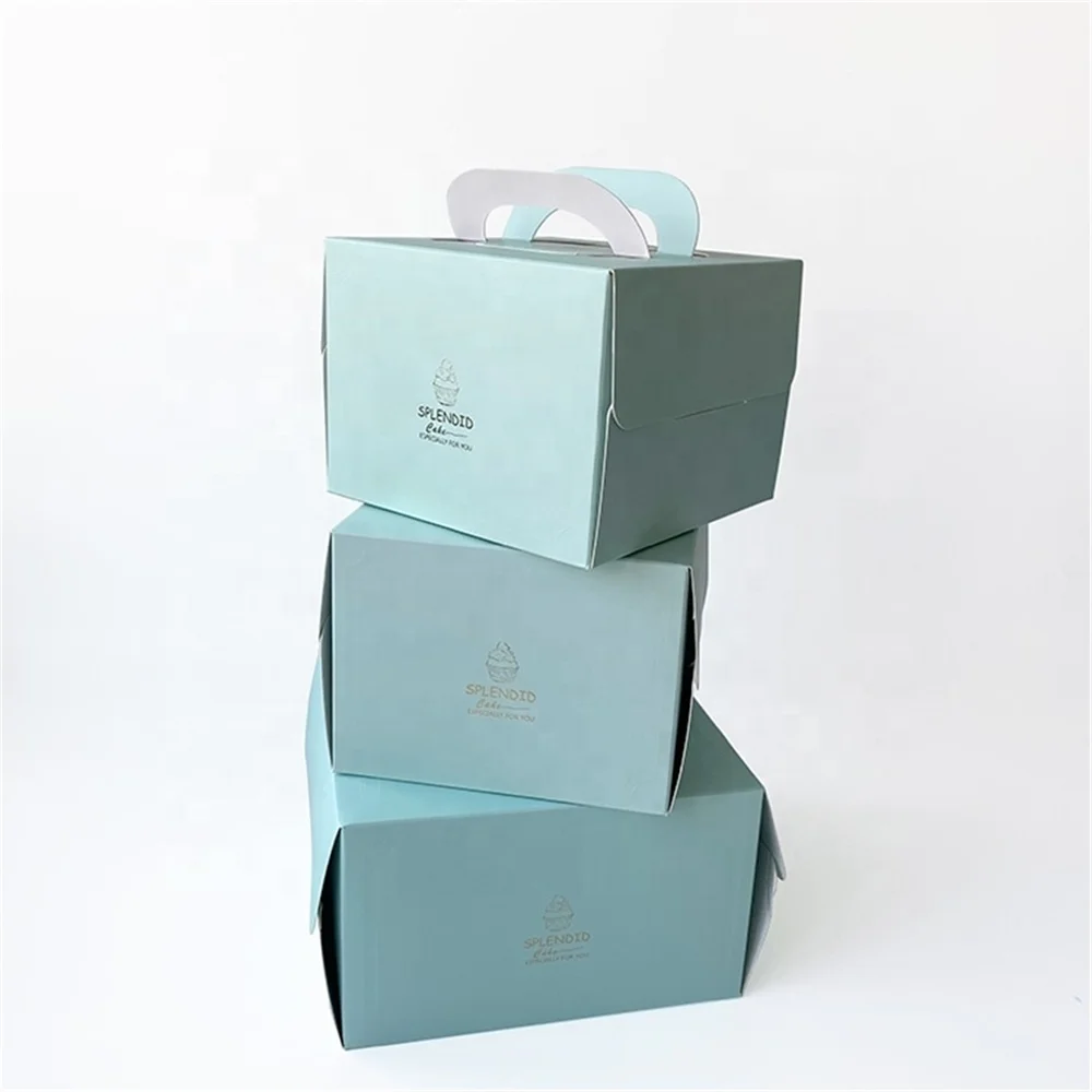 Wholesale Bakery Supply Novelty Disposable Paper Cake Box with Window