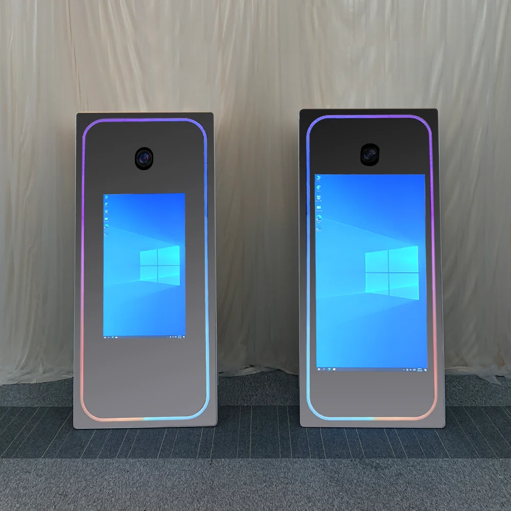 Легкое зеркало для селфи фотобудка светодиодная рамка волшебное в форме Серта зеркальная продажи