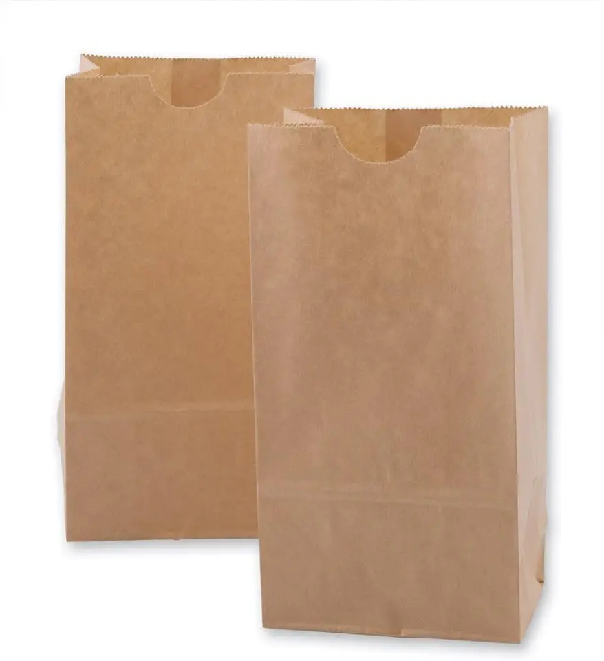 Hot sale biodegradable eco friendly kraft paper food package bag shopping paper bag business package bags