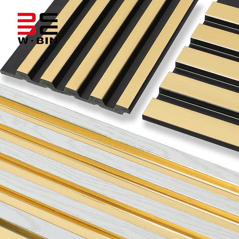 Wangbin 120mm Width Modern 3D Wall Panel Factory Price PS Wall Boards Interior Wall Cladding Building Siding Sample Promotion