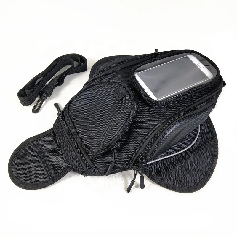 REYGEAK Waterproof 1680D Polyester Motorcycle Fuel Tank Bag With Strong Magnetic Touch Phone Screen Motorbike Bags